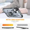 Robust kickstand telefonfodral för iPhone 15 Pro Max 14 Plus Samsung Galaxy S23 Ultra A14 A53 A54 5G Magnetic Car Mount Anti-Shock Shell Ring Stand Stand