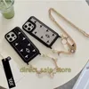 Fashion designer hardware shoulder strap phone cases iPhone 13 Pro max case 12 12Pro 12Promax 14 13Promax Cell phone chain shell