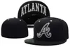 Bonne qualité marque Braves une lettre casquettes de Baseball hommes femmes camionneur sport os aba reta gorras ajusté chapeaux H5-8.9