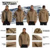 Hommes Vestes TACVASEN Coupe-Vent Hiver Polaire Doublure À Capuche Veste Imperméable Softshell Manteau Randonnée Travail Tactique Outwear 230808