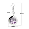 Dangle Lustre Arbre De Vie Diffuseur D'huile Essentielle Boucles D'oreilles Pour Les Femmes En Acier Inoxydable Magnétique Aromathérapie Médaillon Drop Fashion D Dhseh