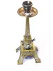 Eiffel Tower Hookah Kettle Arabian Shisha Double-Barreled Water Pipe Portable Smoking Accessories Home Möbler Dekoration HKD230809