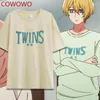 Herren-T-Shirts COWOWO Anime OSHI NO KO COS Hoshino Ai Unisex Sommer Lässiges und bequemes Cartoon-Druck-Baumwoll-Kurzarm-T-Shirt