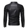 Men's Jackets Mens PU Leather Jacket Motorcycle Biker Men's Jackets Autumn Winter Warm Black Outdoor Outwear Coats 5XL Plus Szie 230808