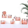 Cosmetische Pot Lege Roze Glazen Potten Reizen Crème Fles Make Sample Container Pot Voor Crème Lotion Lippenbalsem 5G 10G 15G 20G 30G 50G 60G 100G