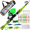 Rod REEL COMBO 38st barn Sea Fishing Set Mini Spinning Pole Accessories 230809