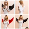 Other Event Party Supplies 2 Sizes Angel Feather Wings Props Scene Layout Year Christmas Decor Catwalk Performance Show Holiday Deco Dhfq2