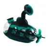 흡연 액세서리 4.9 ''미니 잠수함 모양 버블러 유리 봉 유리 실리콘 조인트 워터 파이프 DAB 장비