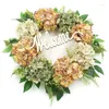 Decoratieve bloemen Y5LE Hallo hortensia krans kunstmatige hangende bruiloft ornament voor lente tuin tuin voordeur decoratie cadeau