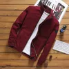 2023 İnce-Fit Ceket Yan Dikiş Ekle Bag Spot Kaşmir Fermuar Yay ve Sonbahar Pamuk Kısa Genç Erkek Günlük Ceket Taşı