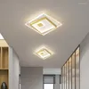 Lustres modernos ouro led asile lustre luzes para corredor corredor entrada redondo quadrado deco lâmpadas de iluminação luminárias