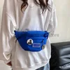 Bolsos de cintura Bolso de pecho para mujer 2023 Ropa de trabajo de moda Bolso de mujer Color sólido Edición coreana Cruz oblicua simple Deportes Cintura Bolsostylishhandbagsstore