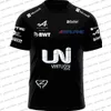 Srz9 2023 Formule 1 Herenmode T-shirts F1 Racing Team Nieuw Modieus Blauw-zwart 3D-print Sport Korte mouwen Alpine Buitensporten Ademende top