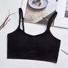 Camisoles Tanks Kvinnor i ett stycke Cup Beauty Back Sling Tube Top utan Steel Ring Cotton Sleep Sports Push Up Bras Underwear