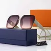 Designerin Luis Viton Sonnenbrille 2023 Neue einteilige Frauenbrillen Druck schlanker Frauen UV-Schutzsport