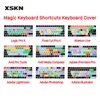 Couvertures de clavier XSKN Logic Pro X Final Cut Ableton Live Tools Premiere couverture de raccourcis pour Apple Magic US EU 230808