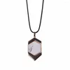 Collane con ciondolo Reiki Healing Mixed Rhinoceros Natural Stone Big Fashion Crystal Collana Regalo di Natale da donna