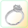 Anello di fidanzamento moissanite a 2 carati gioielli da sposa con diamante sintetico in argento sterling7920292