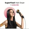 Coshare hårtork, negativ jonblåsare, hårvård med intelligent termokontroll och essensring, lätt, låg brus, svart färg