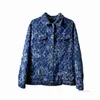 Men's Jackets 23ss mens women designers denim Jackets paris Jacquard letter fabric clothes streetwear Coats Outerwear long sleeve men Clothing purple x0913 x0913