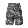 Herenshorts Zomer Graffiti Militaire Camouflage Cargo Heren Loose Fit Sweat Short Streetwear