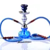 Shisha Waterpijp Set Twee Slang Met Keramische Sheesha Kom Synthetisch Leer 2 Slang Metalen Houtskool Tang Chicha Narguile Sheesha HKD230809