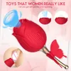 EggsBullets 10 Frequency Clitoral Sucking Vibrator Rose Flower Clit G Spot Stimulation Vagina Pussy Massager Adult Sex Toys for Women Orgasm 230808