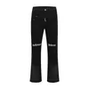 Herenjeans Urban Streetwear Y2k Ink Painted Spliced Flare-broek Jeans voor heren Straight Casual Baggy Denim-broek Unisex Oversized Cargos 230808