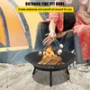 BBQ Grills Vevor Fire Pit Bowl Stove 22 '' 28 '' '30' 'Węglowy żelazko ze stali węglowej do utrzymywania ciepłych patio na zewnątrz taras na podwórku grilla 230808