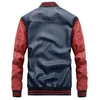 Men's Jackets Leather jackets men Bomber Patchwork Baseball Faux Jacket Casual Stand Collar Outwear Embroidery Basic Winter Fashion 230809