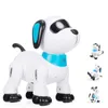 Electric/RC Animals le neng K21 إلكترونية روبوت الكلب ستونت الكلب التحكم عن بُعد روبوت لعبة الكلب التحكم الصوتي في التصويت باللمس.