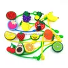 Drinking Straws Custom Fruits Sile St Toppers Accessories Er Charms Reusable Splash Proof Dust Plug Decorative 8Mm Drop Delivery Home Garde