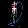 Wysokiej jakości stal nierdzewna Hookah shisha Set Transparent Narguile Shisha Complete Chicha Bowl Water Water LED Wazon HKD230809