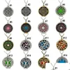 Pendant Necklaces 18 Styles Essential Oil Diffuser Opening Hollow Floating Aromatherapy Locket Link Chain For Women Fashion Jewelry Dr Dh4Jo