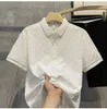 Diseñador de moda Top Ropa de negocios Detalles de cuello bordado Polo de manga corta Camiseta para hombre M-4XL