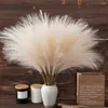 Kwiaty dekoracyjne 10pcs Faux Pampas Decor Decor Kwiat Art Art Waza wypełniacz sztuczna pompatyczna scena przyjęcia weselnego Boho S.