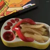 Ciotole Pantofole creative Patatine fritte Ciotola Salsa di ketchup Spuntino Riso Ristorante Attrazione Po Puntelli per la casa