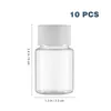 Storage Bottles 10 Pcs Small Containers Lids Bottle Empty Plastic Clear Travel