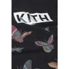 Herr thirts kith box fjäril vintage t -shirt tvättade korta ärm män och kvinnor