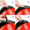 Punching Balls PU Punching Bag Double End Pear Boxing Bag Inflatable Reflex Speed Balls for MMA Muay Thai Training Adults Fitness Fight Ball 230808