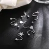 Backs Orecchini Stud Metal Sweet Women Orecchino Gioielli Regali Piercing Heart Star Fashion Ear Elegante