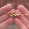 Hanger Kettingen Leuke Handtekening Ketting Voor Vrouwen Heren Roestvrij Stalen Ketting Mode Swift Fans Collares Para Mujer Gift