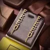 Женские дизайнерские буквы Серьги Держатся золотые заработки серебряные серьговые срезы