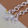 Link Bracelets Pretty Nice Charms Gift Lovely Silver Color Jewelry Bracelet Women Lady Girl Ladies Chain