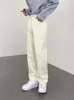 Jeans pour hommes IEFB Style coréen ligne lumineuse décoration mince mince hommes décontracté couleur unie à la mode Texture pantalon droit 230809