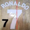 Retro RONALDO # 7 ROONEY # 10 SCHOLES # 18 GIGGS # 11 numeração de nome nameset patch badge288Y