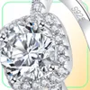 2 karat Moissanite Förlovningsring Sterling Silver Syntetiska diamantbröllopsmycken7920292