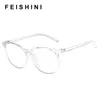 Lunettes de soleil Feishini Anti lumière bleue protecteur lunettes bloquant le filtre réduit la fatigue des lunettes clair ordinateur de jeu femmes ovale