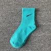 Mens socks women sports sock high quality cotton letter breathable black and white football basketball wholesale All-match classic ankle uniform size christmas l5