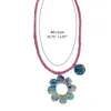 Pendentif Colliers Collier Floral Creux Fleur Tour de Cou Acrylique Matériel Bijoux Cadeaux D'anniversaire